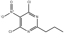 4,6-二氯-5-硝基-2-丙基嘧啶 结构式