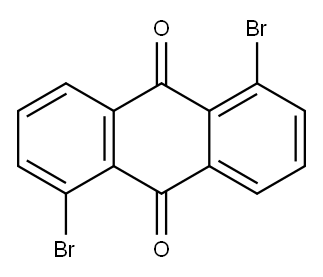 1,5-二溴蒽醌 结构式