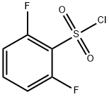 2,6-ジフルオロベンゼンスルホニルクロリド 化学構造式