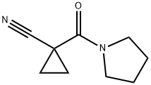 Pyrrolidine, 1-[(1-cyanocyclopropyl)carbonyl]- (9CI) 结构式