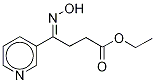 5-Hydroxyimino-5-(3-pyridyl)butanoic Acid Ethyl Ester 结构式