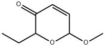 2-乙基-6-甲氧基-2H-吡喃-3(6H)-酮 结构式