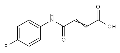 4-(4-FLUOROANILINO)-4-OXOBUT-2-ENOIC ACID Structure