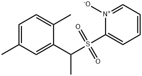 2-[[1-(2,5-ジメチルフェニル)エチル]スルホニル]ピリジン1-オキシド 化学構造式