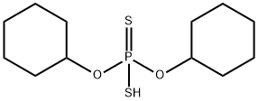 ホスホロジチオ酸O,O-ジシクロヘキシル 化学構造式
