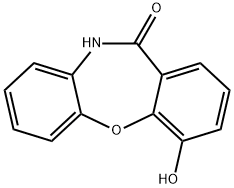 4-ヒドロキシジベンズ[B,F][1,4]オキソアゼピン-11(10H)-オン 化学構造式