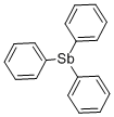 トリフェニルスチビン 化学構造式