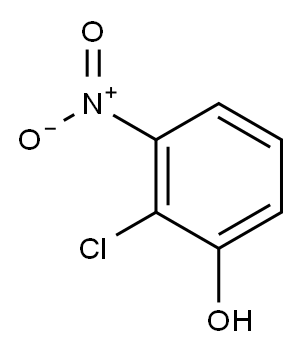 2-chloro-3-nitro-phenol Struktur