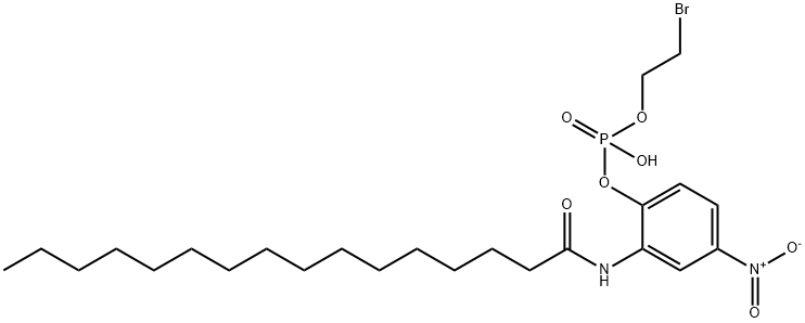2’-(-Bromoethylphosphoryl)-5’-nitrohexadecananilide 结构式