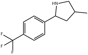Pyrrolidine, 4-methyl-2-[4-(trifluoromethyl)phenyl]- (9CI) 结构式