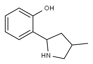 Phenol, 2-(4-methyl-2-pyrrolidinyl)- (9CI) 结构式