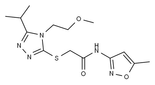 Acetamide, 2-[[4-(2-methoxyethyl)-5-(1-methylethyl)-4H-1,2,4-triazol-3-yl]thio]-N-(5-methyl-3-isoxazolyl)- (9CI)|