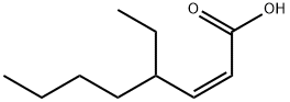(Z)-4-エチル-2-オクテン酸 化学構造式