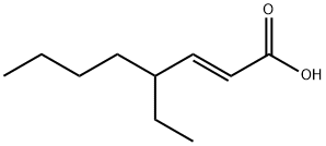 (E)-4-エチル-2-オクテン酸 化学構造式