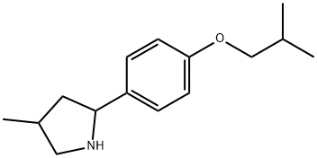 Pyrrolidine, 4-methyl-2-[4-(2-methylpropoxy)phenyl]- (9CI) 结构式