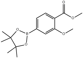 3-METHOXY-4-METHOXYCARBONYLPHENYLBORONIC ACID, PINACOL ESTER Structure