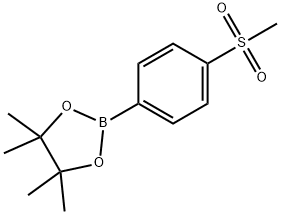 4-(甲磺酰基)苯硼酸频哪醇酯 结构式