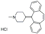 盐酸二苯环庚啶, 6032-06-0, 结构式