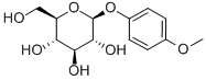 4-甲氧基苯基Β-D-吡喃葡萄糖苷, 6032-32-2, 结构式