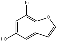 7-溴苯并呋喃-5-醇 结构式