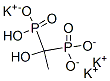 tripotassium hydrogen (1-hydroxyethylidene)bisphosphonate Structure