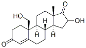 16,19-dihydroxy-4-androsten-3,17-dione Structure