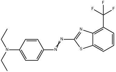 N,N-ジエチル-4-[[4-(トリフルオロメチル)ベンゾチアゾール-2-イル]アゾ]ベンゼンアミン 化学構造式