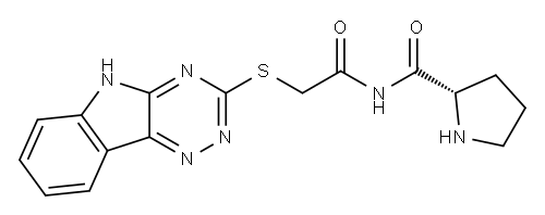 Acetamide, N-propyl-2-(2H-1,2,4-triazino[5,6-b]indol-3-ylthio)- (9CI) 结构式