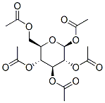 β-D-Glucose pentaacetate Struktur