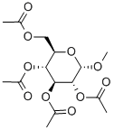 METHYL-2,3,4,6-TETRA-O-ACETYL-ALPHA-D-GLUCOPYRANOSIDE Struktur