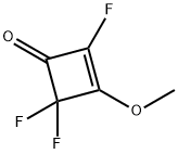 2-Cyclobuten-1-one,  2,4,4-trifluoro-3-methoxy- Structure
