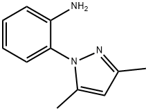 2-(3,5-ジメチル-1H-ピラゾール-1-イル)アニリン 化学構造式