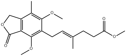 6-O-Methyl Mycophenolic Acid Methyl Ester 结构式