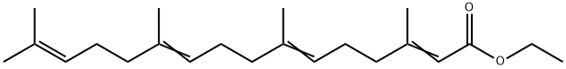 3,7,11,15-Tetramethylhexadeca-2,6,10,14-tetraenoic Acid Ethyl Ester Structure