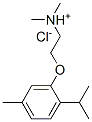 N,N-ジメチル-2-[5-メチル-2-(1-メチルエチル)フェノキシ]エタンアミン・塩酸塩 化学構造式