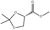 (S)-2,2-ジメチル-1,3-ジオキソラン-4α-カルボン酸メチル 化学構造式