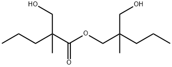 2-(hydroxymethyl)-2-methylpentyl 2-(hydroxymethyl)-2-methylvalerate Struktur