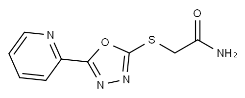 Acetamide, 2-[[5-(2-pyridinyl)-1,3,4-oxadiazol-2-yl]thio]- (9CI) 结构式