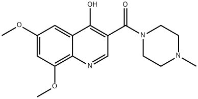 Piperazine, 1-[(4-hydroxy-6,8-dimethoxy-3-quinolinyl)carbonyl]-4-methyl- (9CI)|