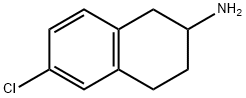 2-アミノ-6-クロロ-1,2,3,4-テトラヒドロナフタレン HYDROCHLORIDE SALT 化学構造式