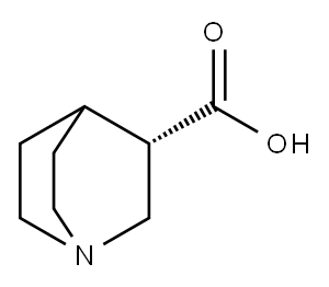(S)-奎宁环-3-甲酸 结构式