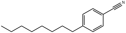 4-正辛基苯甲腈, 60484-68-6, 结构式