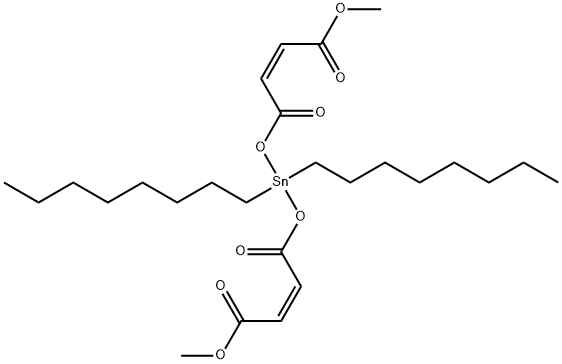 methyl (Z,Z)-8,8-dioctyl-3,6,10-trioxo-2,7,9-trioxa-8-stannatrideca-4,11-dien-13-oate Structure