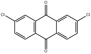 2,7-ジクロロアントラキノン 化学構造式