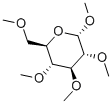 methyl 2,3,4,6-tetra-O-methyl-alpha-D-glucopyranoside Struktur