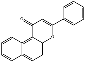 β-ナフトフラボン 化学構造式
