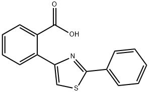2-(2-PHENYL-1,3-THIAZOL-4-YL)BENZENECARBOXYLIC ACID Struktur