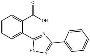 2-(3-phenyl-1H-1,2,4-triazol-5-yl)benzoic acid Struktur
