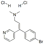 (Z)-3-(4-bromophenyl)-N,N-dimethyl-3-(3-pyridyl)allylamine dihydrochloride Structure