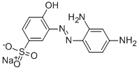 sodium 3-[(2,4-diaminophenyl)azo]-4-hydroxybenzenesulphonate  Structure